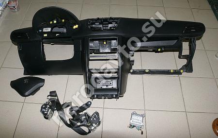 торпеда в сборе/ремни безопасности/ подушка в руль/блок SRS Peugeot 207 2006-2013 